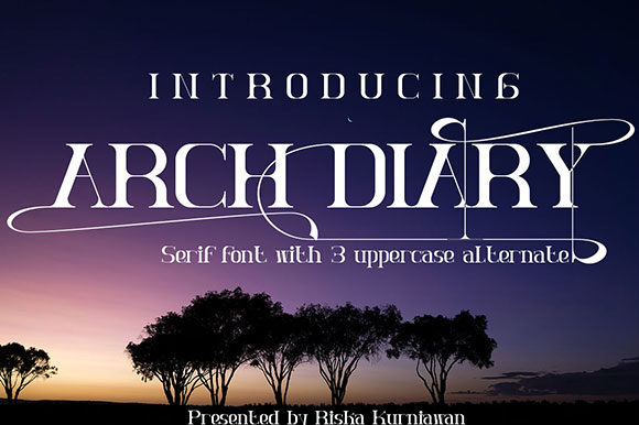 Arch Diary: The Unique Serif Font for Emotional Brand Storytelling