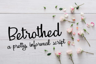 Betrothed: A Handcrafted Script Typeface for Editorial Design