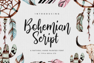 Bohemian Script: A Fresh Handwritten Typeface for Organic Branding