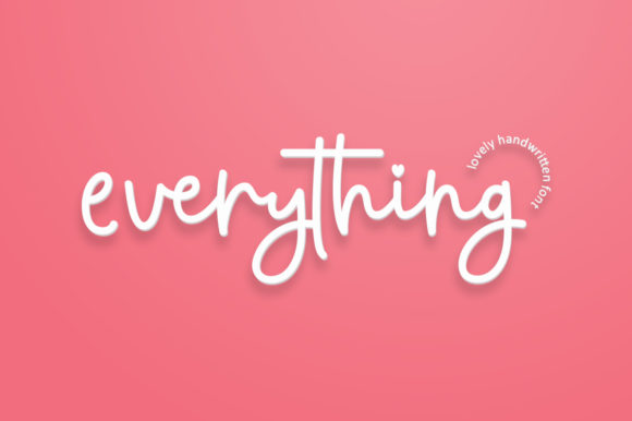 Everything Script: The Modern Handwritten Font for Handmade Brands