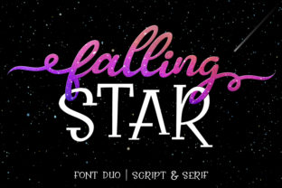 Falling Star Duo: The Perfect Script Handwritten Fonts for Crafters
