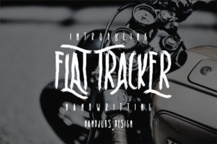 Flat Tracker: The Motorbike-Inspired Script Handwritten Font for Bold Branding