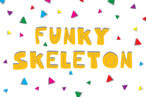 Funky Skeleton Display Font for Bold Web Design