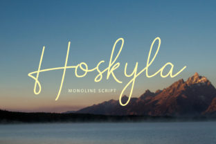 Hoskyla Script Font for Elegant Handmade Branding