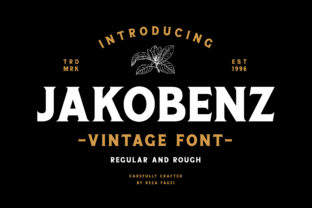 Jakobenz: A Vintage Serif Font for Editorial Design