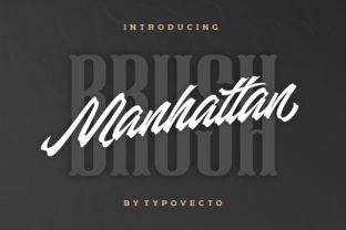Manhattan Brush: A Bold Modern Script for Designers