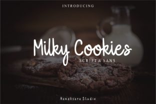 Milky Cookies Script Handwritten Font for Nostalgic Branding