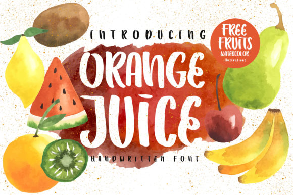 Orange Juice Typeface: A Fresh Handwritten Font for Editorial Design