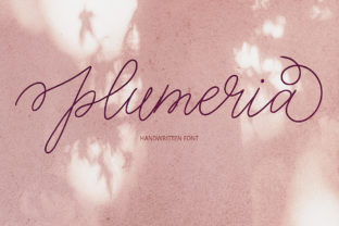 Plumeria: The Elegant Handwritten Font for Romantic Editorial Design
