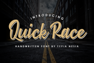 Quick Race: A Nostalgic Script Handwritten Font for Creative Brands