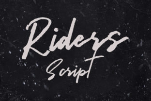 Riders Script Handwritten Font for Edgy Branding and Labels