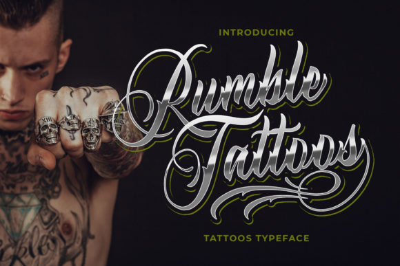 Rumble Tattoos Typeface Review for Editorial Design