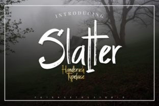 Slatter: The Dark Brush Typeface for High-Impact Campaigns
