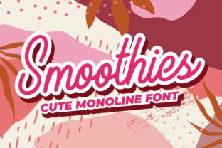Smoothies Typeface: A Friendly Script Handwritten Font for Editorial Design
