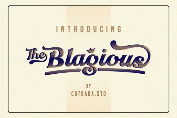 The Blagious Script: A Retro-Modern Handwritten Font for Digital Branding