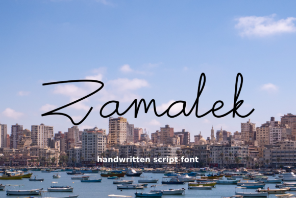 Zamalek: The Handwritten Script Font for Editorial Design